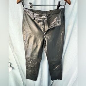 Banana Republic Black Leather Garment